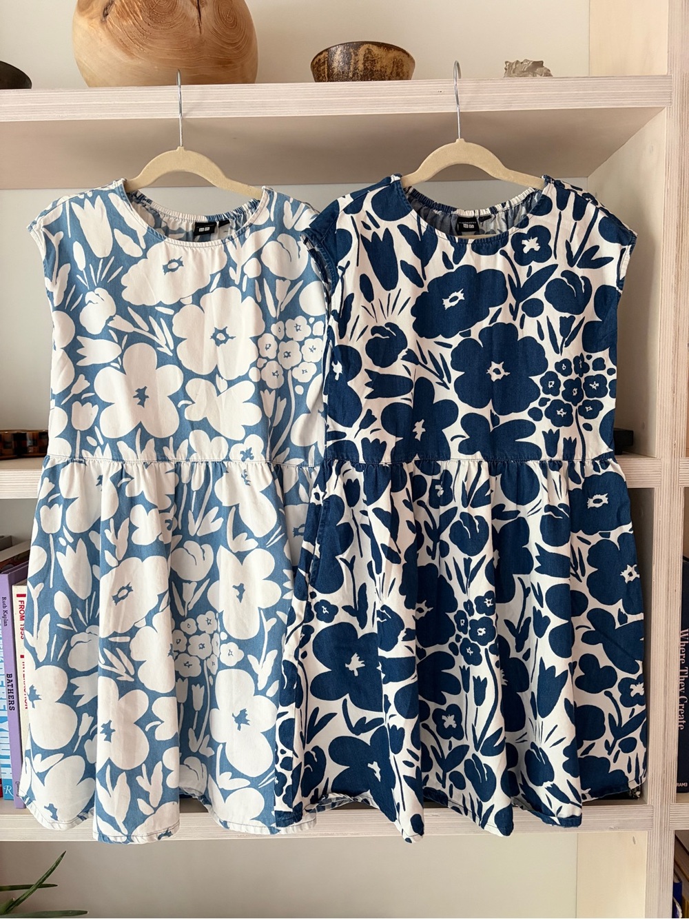 Marimekko Blue and White Floral Casual Girls Dress - Picture 5 of 5